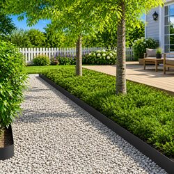 Elevate Your Garden Aesthetics with 20 pcs Black Edging