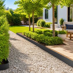 Modern Landscape Barrier Steel Edging - 10 Pack 100x12cm