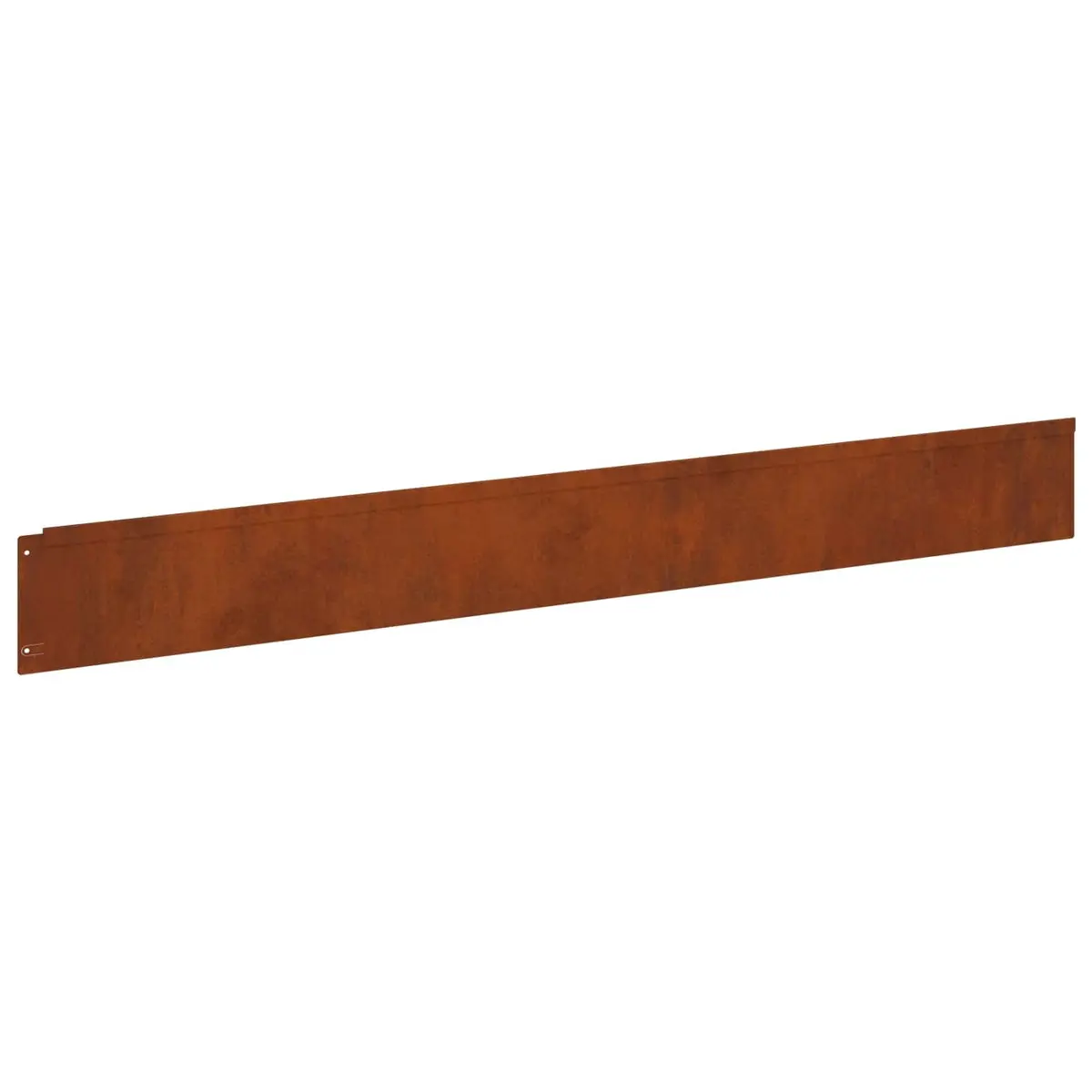 Garden Lawn Edging 20 pcs 100x12cm Steel Rusty Border with Top Fold Landscape