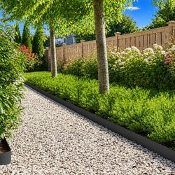10 Pcs Lawn Edging Steel Border - Black Modern Design