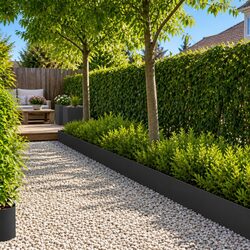 Enhance Your Garden with Flexible Steel Edging - 20 Pieces