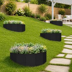Elevate Your Garden with Stylish Lawn Edging - 4 Pack