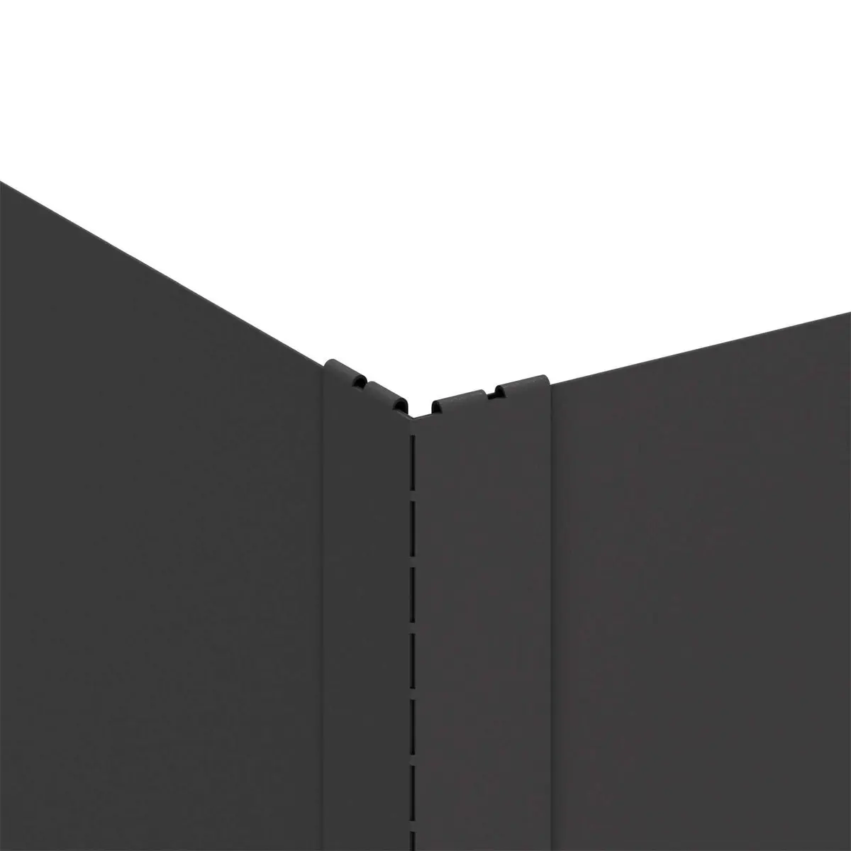 Steel Garden Lawn Edging Border 4 Pieces Black Landscape Path Bed Barrier