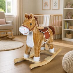 Soft Plush Rocking Horse for a Cozy Play Space