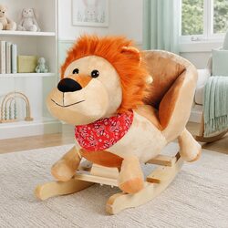 Rocking Animal Lion Plush Baby Rocker Toy Bouncer Seat Toddler 12 Months