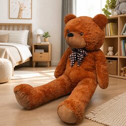 XXL Brown Soft Plush Teddy Bear Toy 135cm Cuddly Stuffed Animal Gift