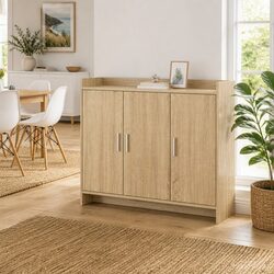 Elegant Storage Sideboard for Dining Spaces in Brown