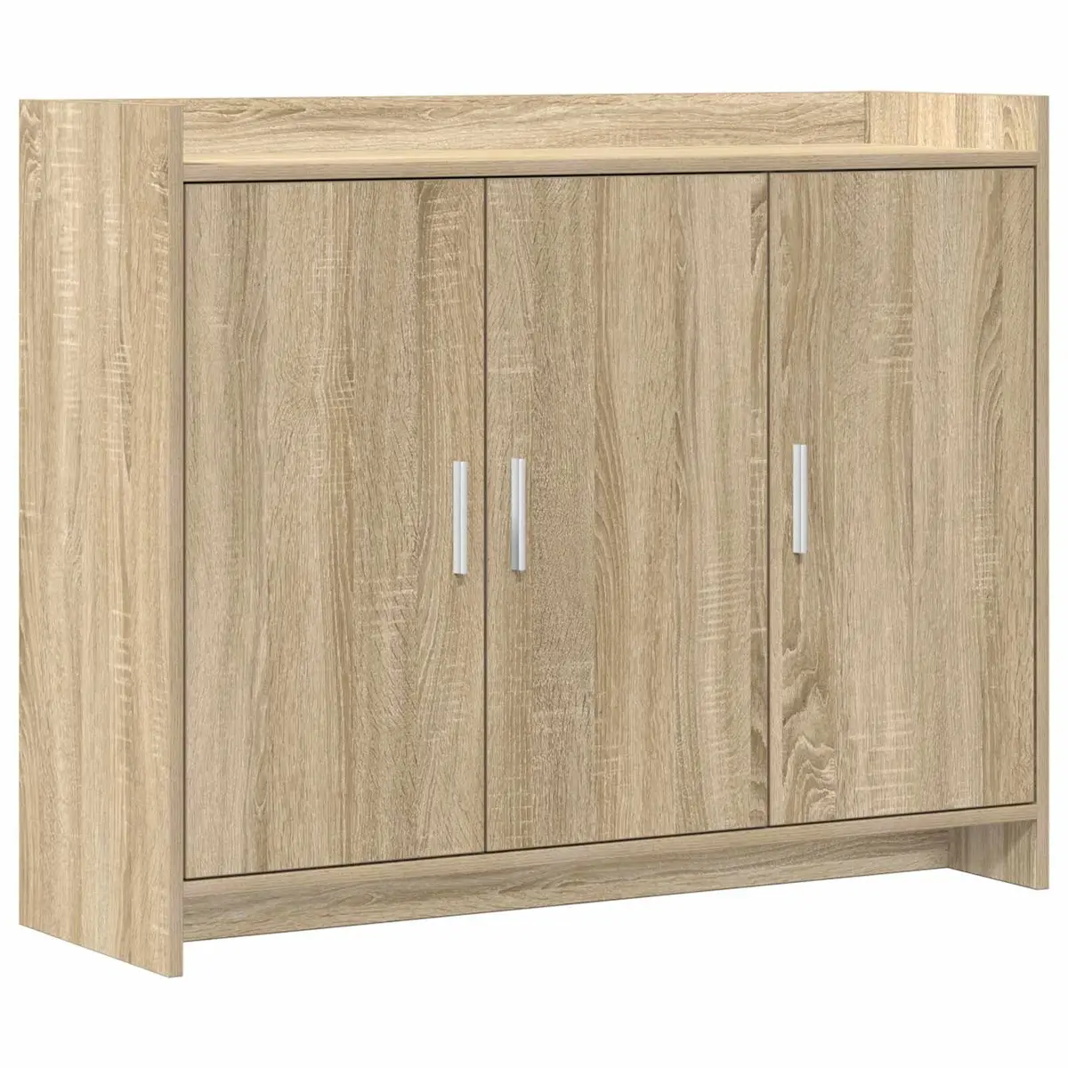 Sideboard Storage Cabinet Brown Engineered Wood 98.5 x 33 x 80 cm Dining Room