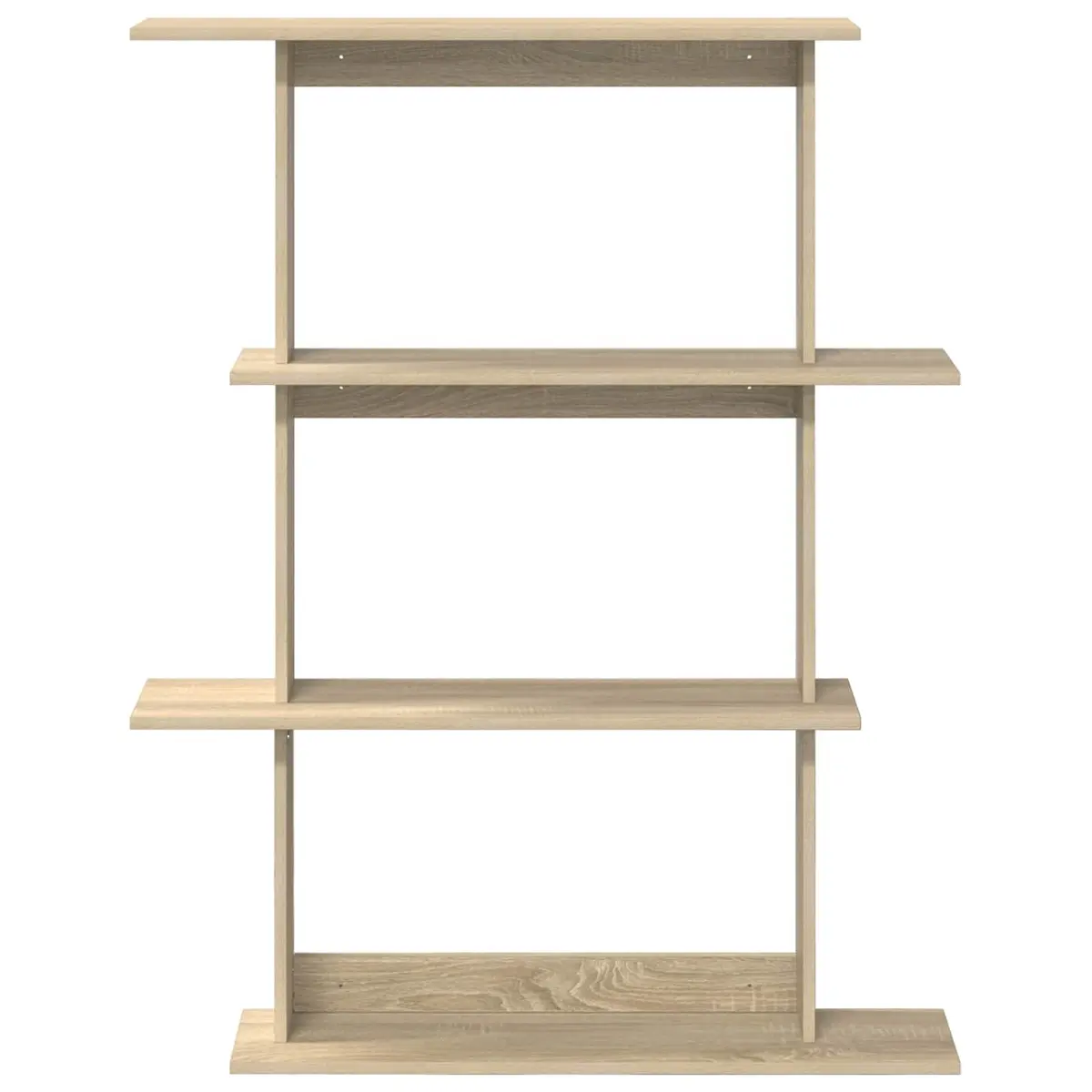 Wall Shelf Unit 100x20x126cm Brown Engineered Wood Storage Organizer