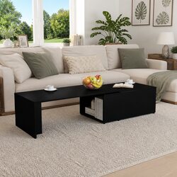 Elevate Your Living Space with This Black Coffee Table