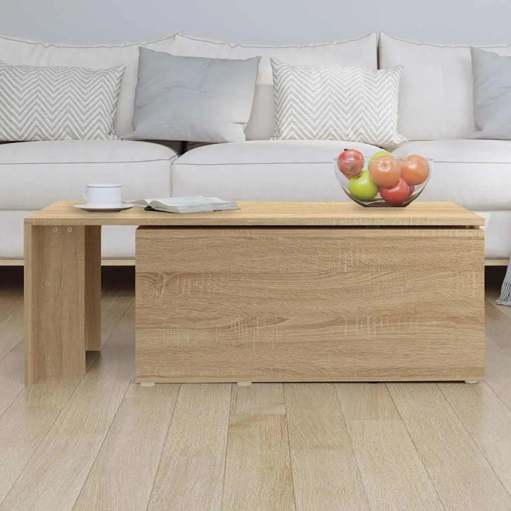 Coffee Table 150x50x35cm Brown Engineered Wood Spacious Top Surface