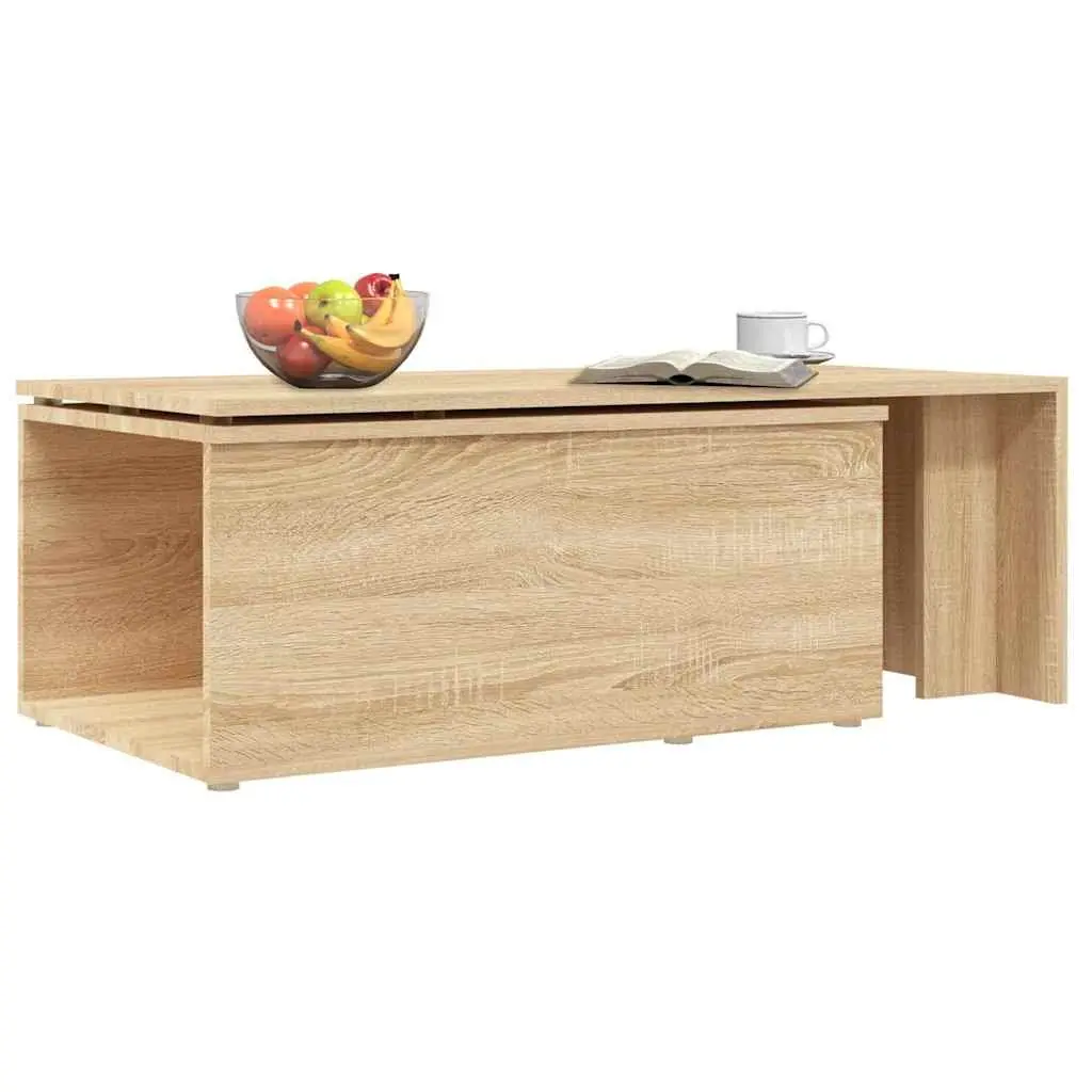 Coffee Table 150x50x35cm Brown Engineered Wood Spacious Top Surface