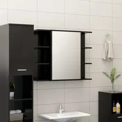 Elevate Your Bathroom with a Black Mirror Storage Unit