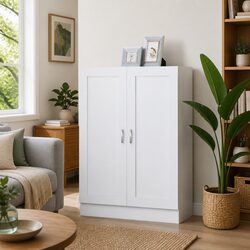 Enhance Your Space with a White Book Cabinet Storage Unit