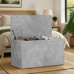 Stylish Storage Chest in Grey for Home Organization