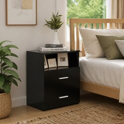 Enhance Your Bedroom with Modern Black Nightstands