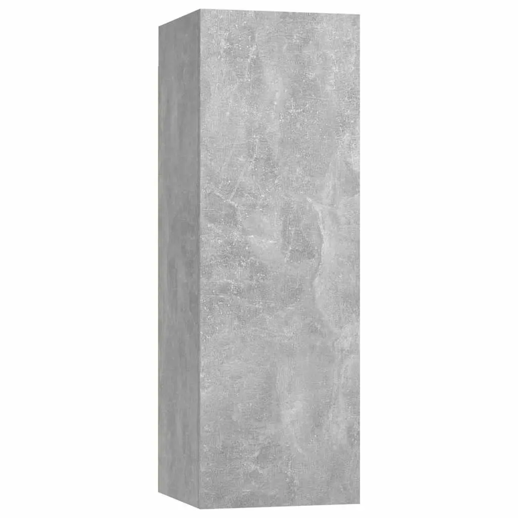 Wall-Mounted TV Cabinet Grey 30.5x30x90 cm Engineered Wood Shelves Storage
