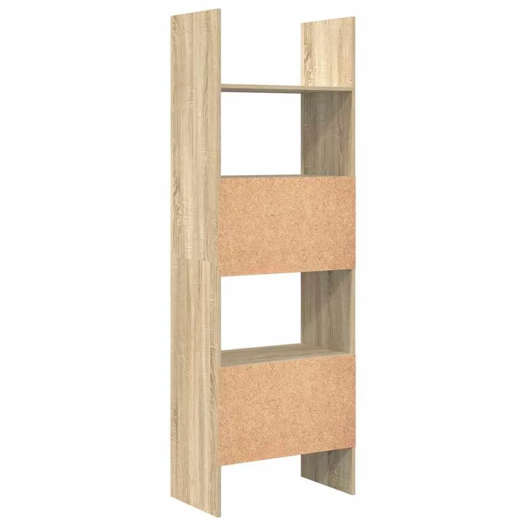 Book Cabinet 60x35x180 cm Engineered Wood 5 Compartment Shelving Storage Unit