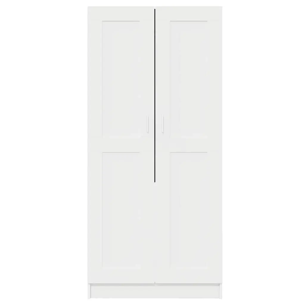 Wardrobe Cabinet Compact White Storage Organizer Large Compartment for Clothes and Accessories