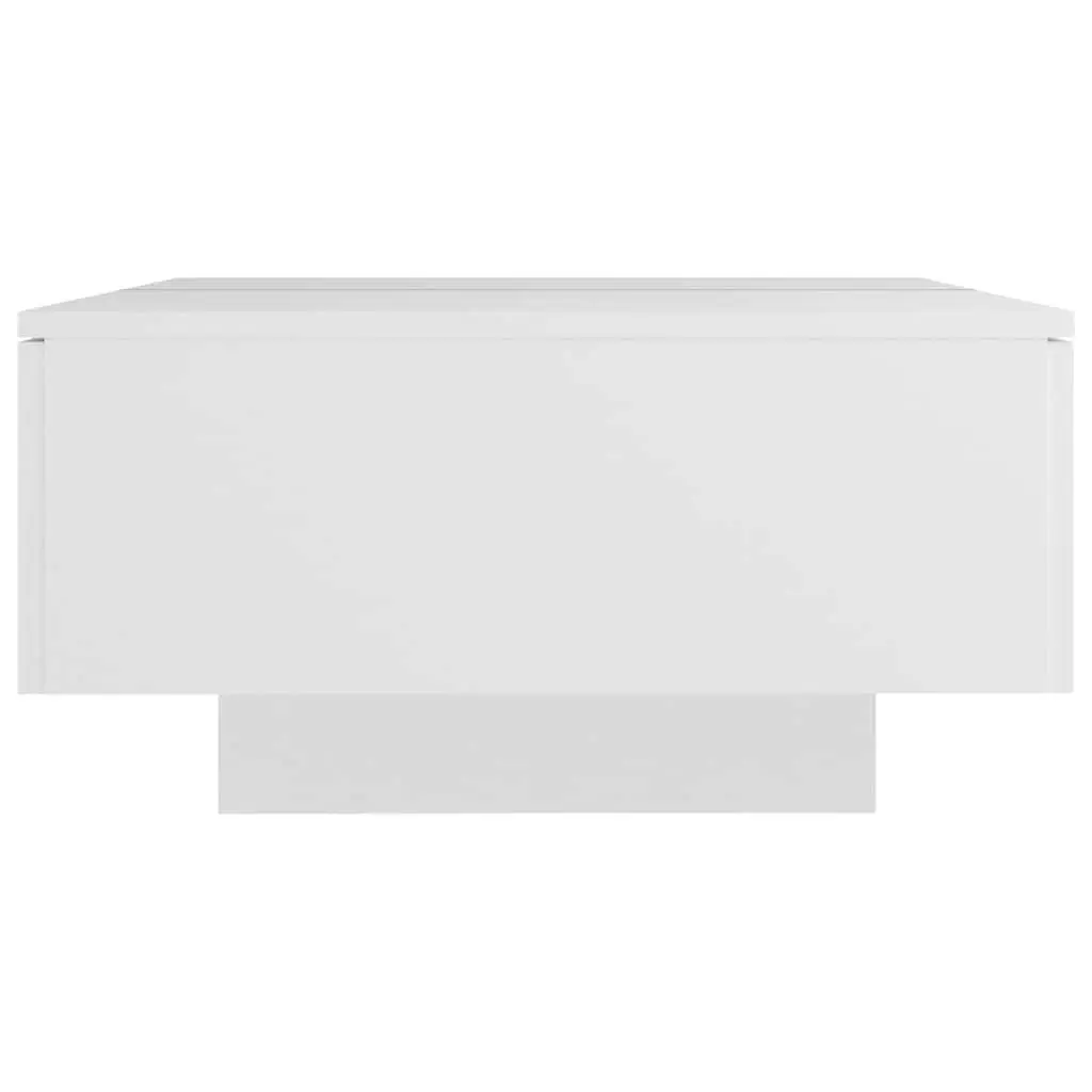 Coffee Table 90x60x31cm White Engineered Wood Stable Surface