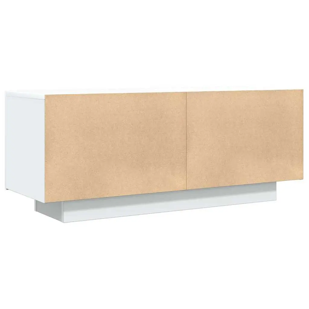 TV Cabinet White 100x35x40 cm Engineered Wood Storage Organiser
