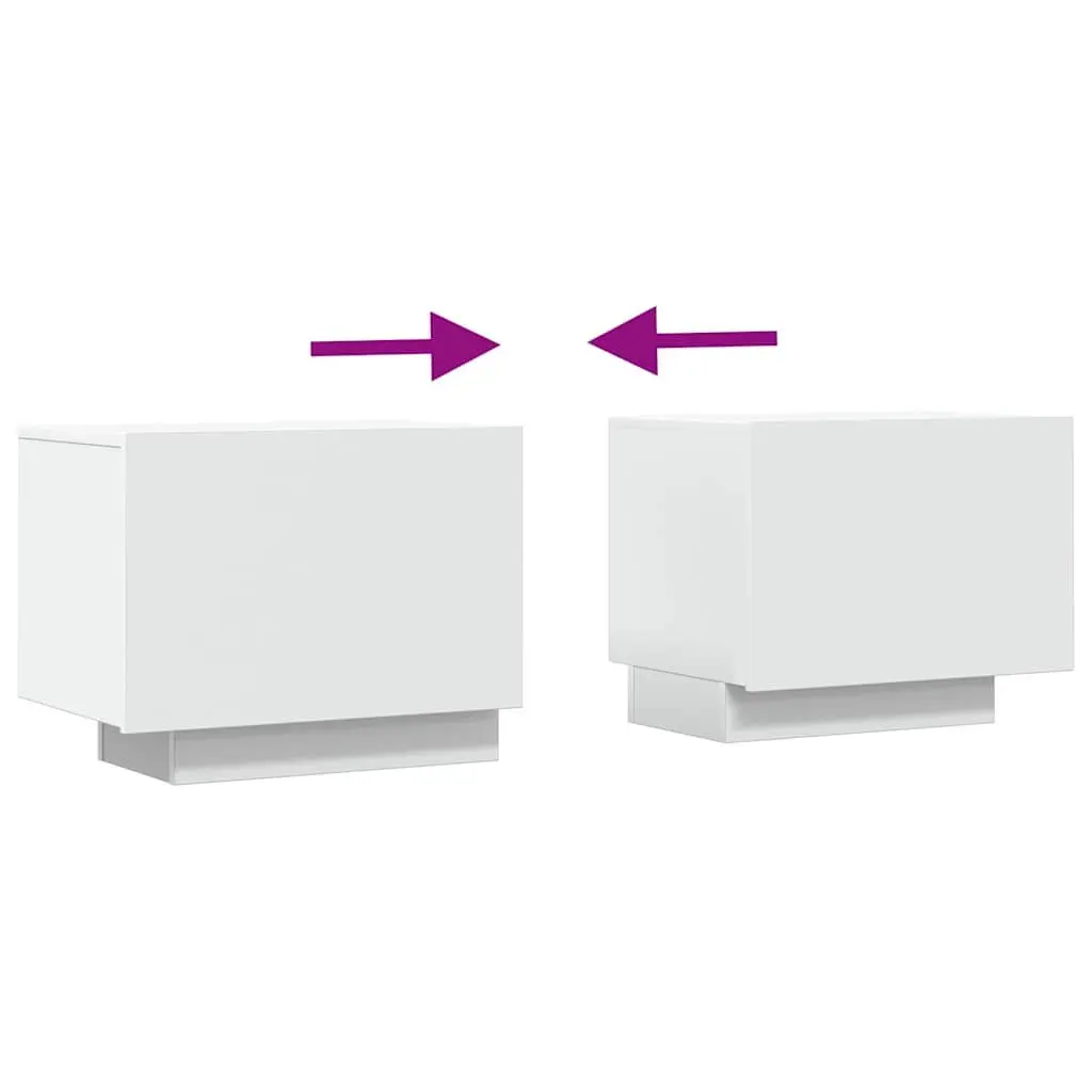 TV Cabinet White 100x35x40 cm Engineered Wood Storage Organiser