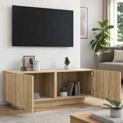 Elegant TV Cabinet Unit in Sonoma Oak for Modern Living