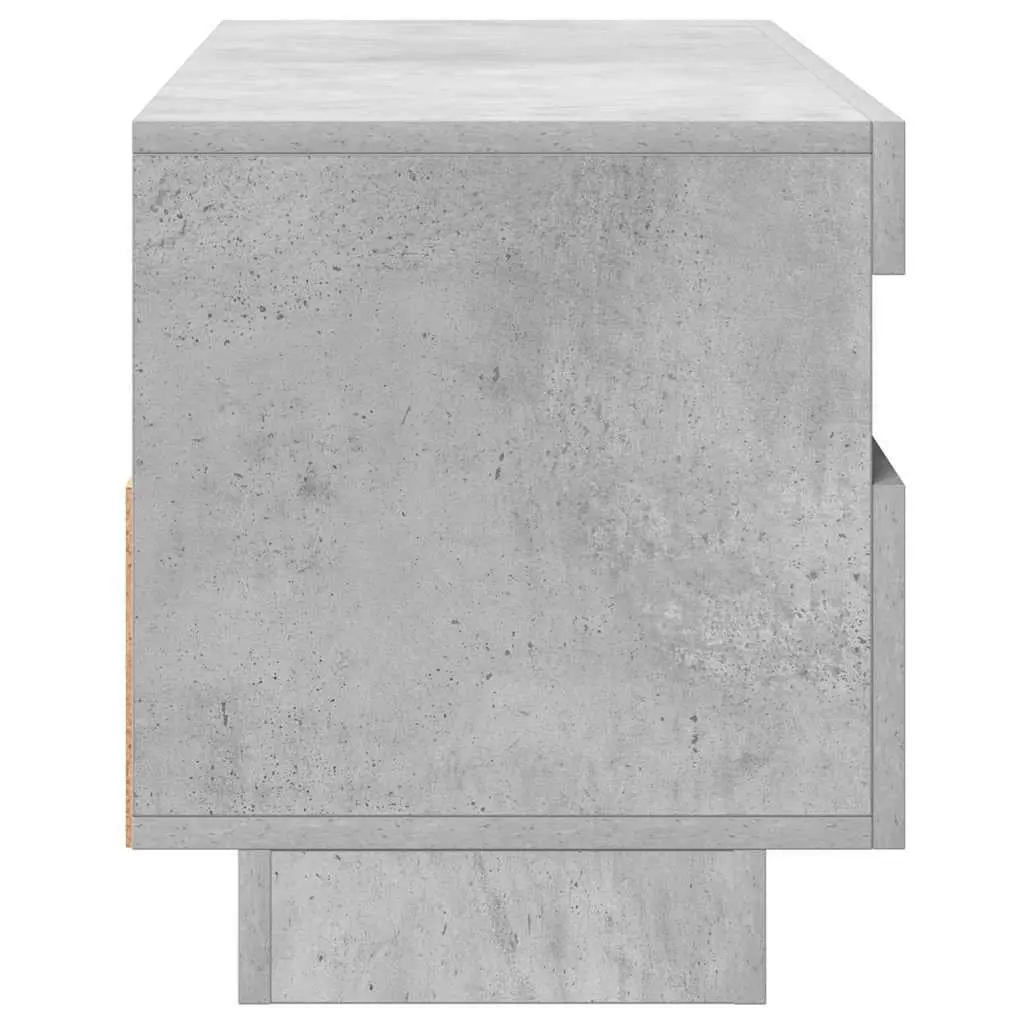 TV Cabinet Grey with RGB LED Lights Media Storage Unit