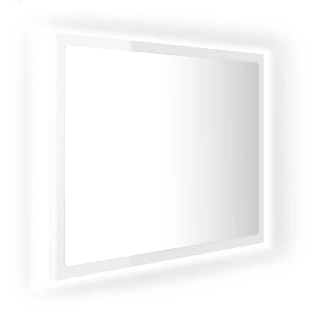 LED Bathroom Mirror 60x8.5x37cm Wall Mount RGB Light Acrylic