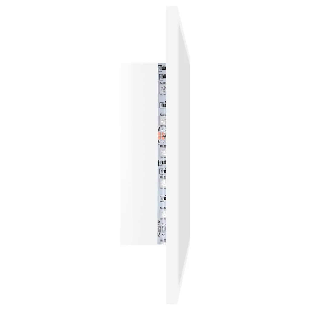 LED Bathroom Mirror 60x8.5x37cm Wall Mount RGB Light Acrylic