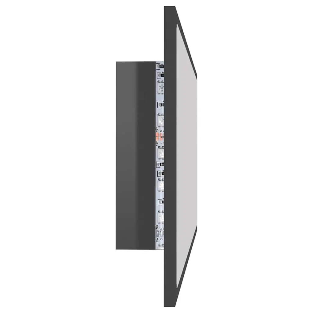 LED Bathroom Mirror 100x8.5x37 cm Wall Mounted with RGB Light