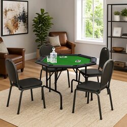 Elevate Your Game Nights with This Green Poker Table