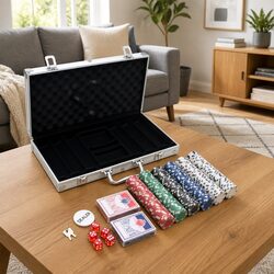Home Casino Poker Chip Set for Family Game Nights