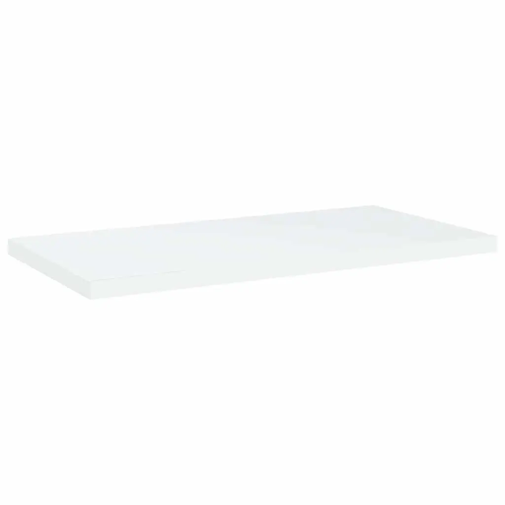 Bookshelf Boards 8 Pieces White Floating Wall Mounted Storage Shelves