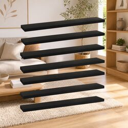 Enhance Your Living Space with Black Bookshelf Panels