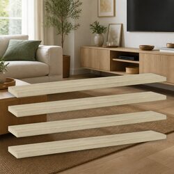 Enhance Your Space with 4 Brown Bookshelf Boards