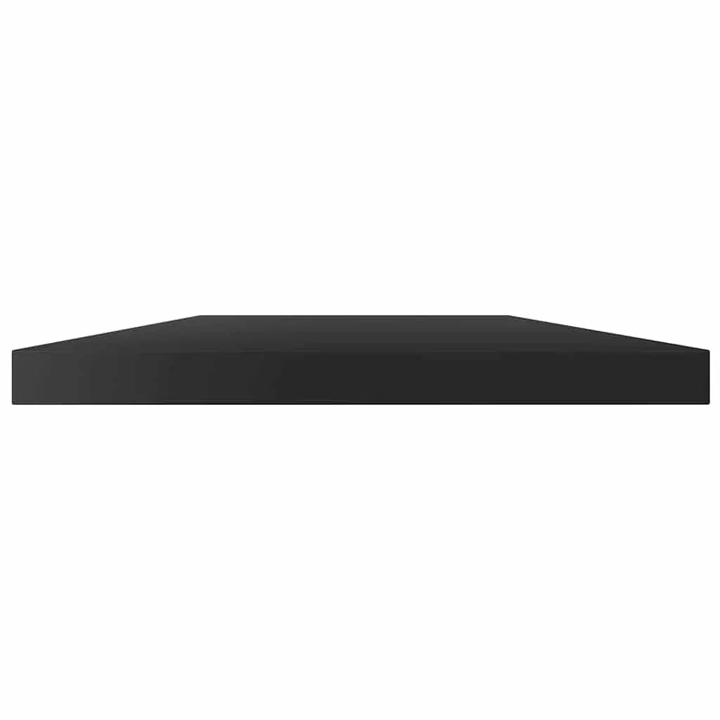 Bookshelf Boards 60x10x1.5 cm High Gloss Black Engineered Wood Storage 4 Piece