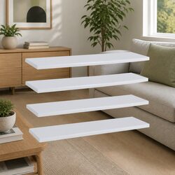 Versatile White Bookshelf Boards for Your Home