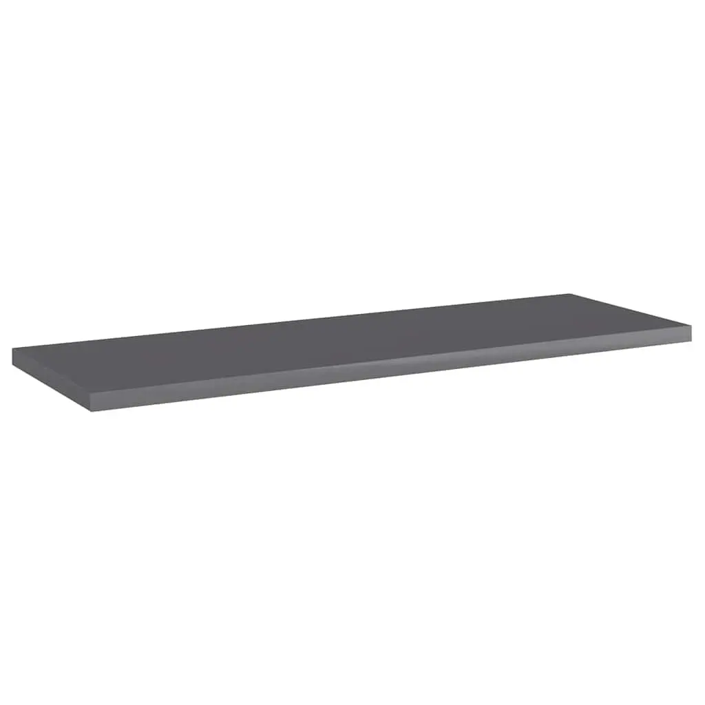 Bookshelf Boards 60x20x1.5 cm Grey Engineered Wood Storage 4 Piece