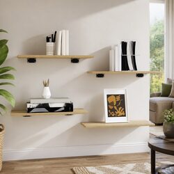 Enhance Your Space with Sonoma Oak Bookshelf Boards - 4 pcs