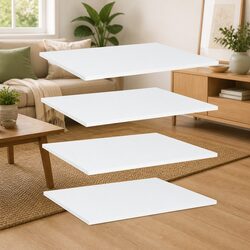 Enhance Your Space with White Floating Shelf Boards 4 Pack