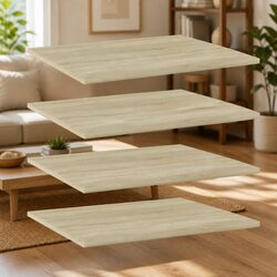 Floating Bookshelf Boards - 4 Pieces for a Chic Home