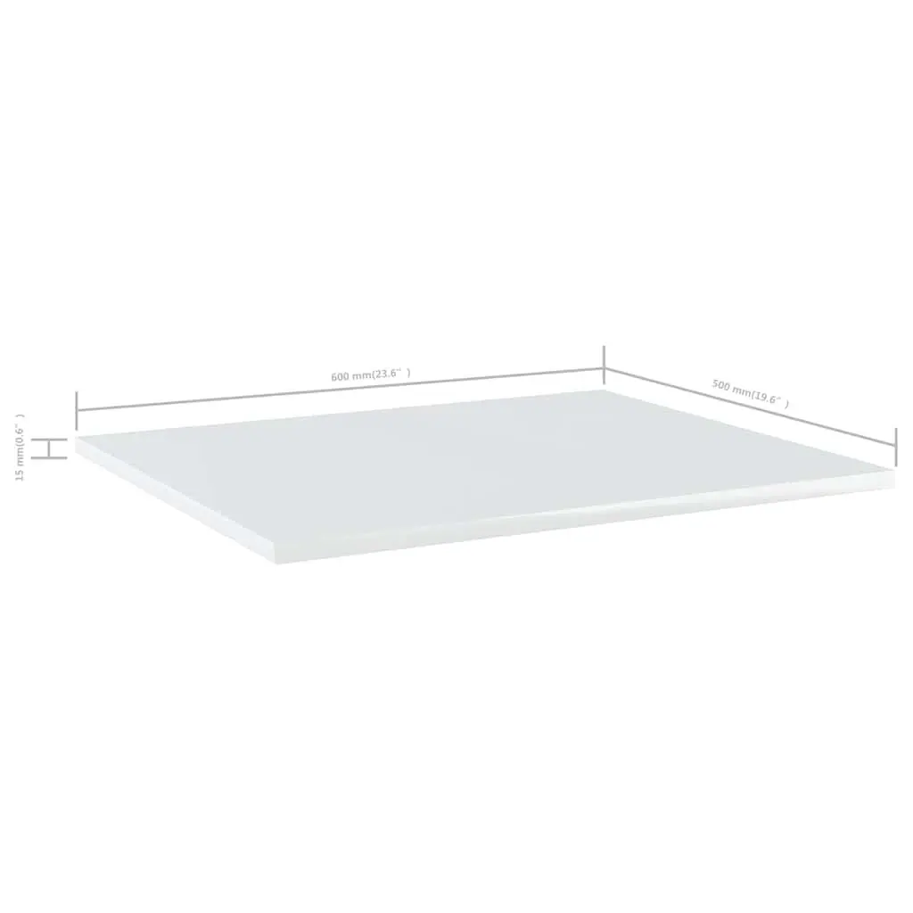 Floating Shelf Boards Set 4 pcs White Wall Mounted Storage Display Shelving