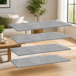 Elevate Your Space with Grey Floating Bookshelf Boards