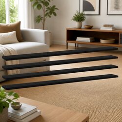Transform Your Space with Black Floating Bookshelf Boards