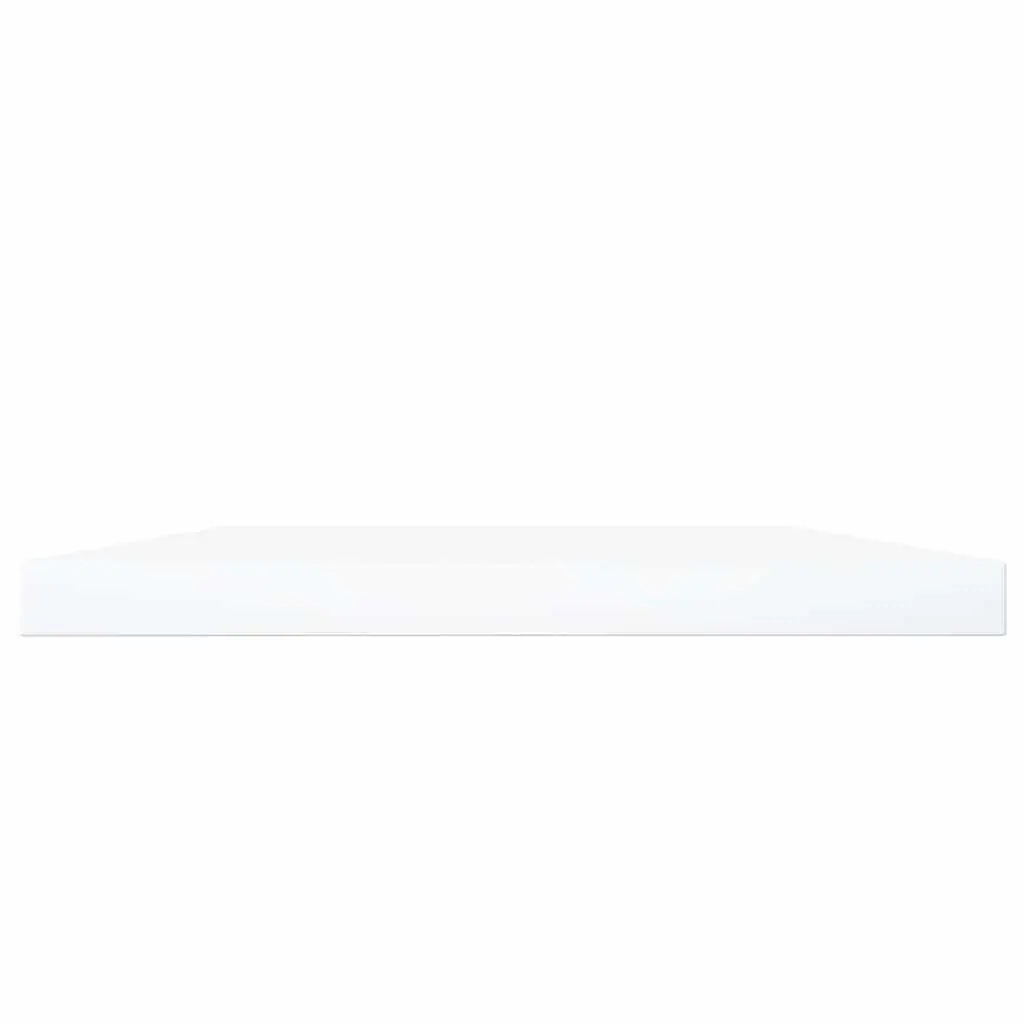 Floating Bookshelf Boards 100 x 20 cm White Wall Mount Storage Shelves 4 Pack