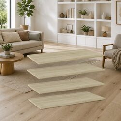 Enhance Your Space with 4 Brown Floating Shelves