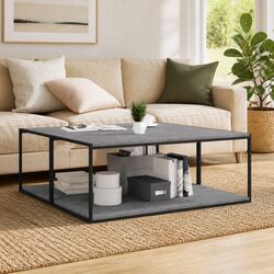 Transform Your Space with Grey Floating Storage Shelves