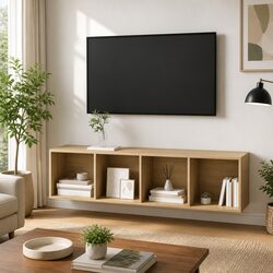 Wall-mounted TV Cabinet Vertical Horizontal Mount Storage Organiser 4