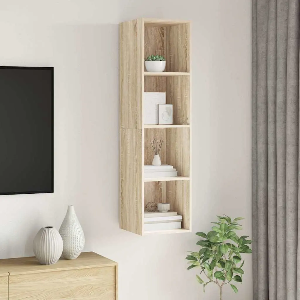 Wall-mounted TV Cabinet Vertical Horizontal Mount Storage Organiser 4